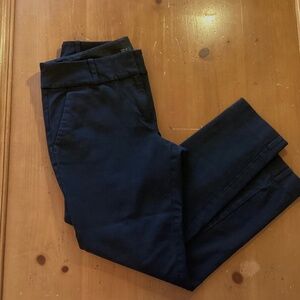 LOFT Brand Julie Ankle Pant Size 6 Black Cotton Modal Spandex